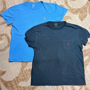 Polo Ralph Lauren Blue and Black T-Shirts, size small (2)